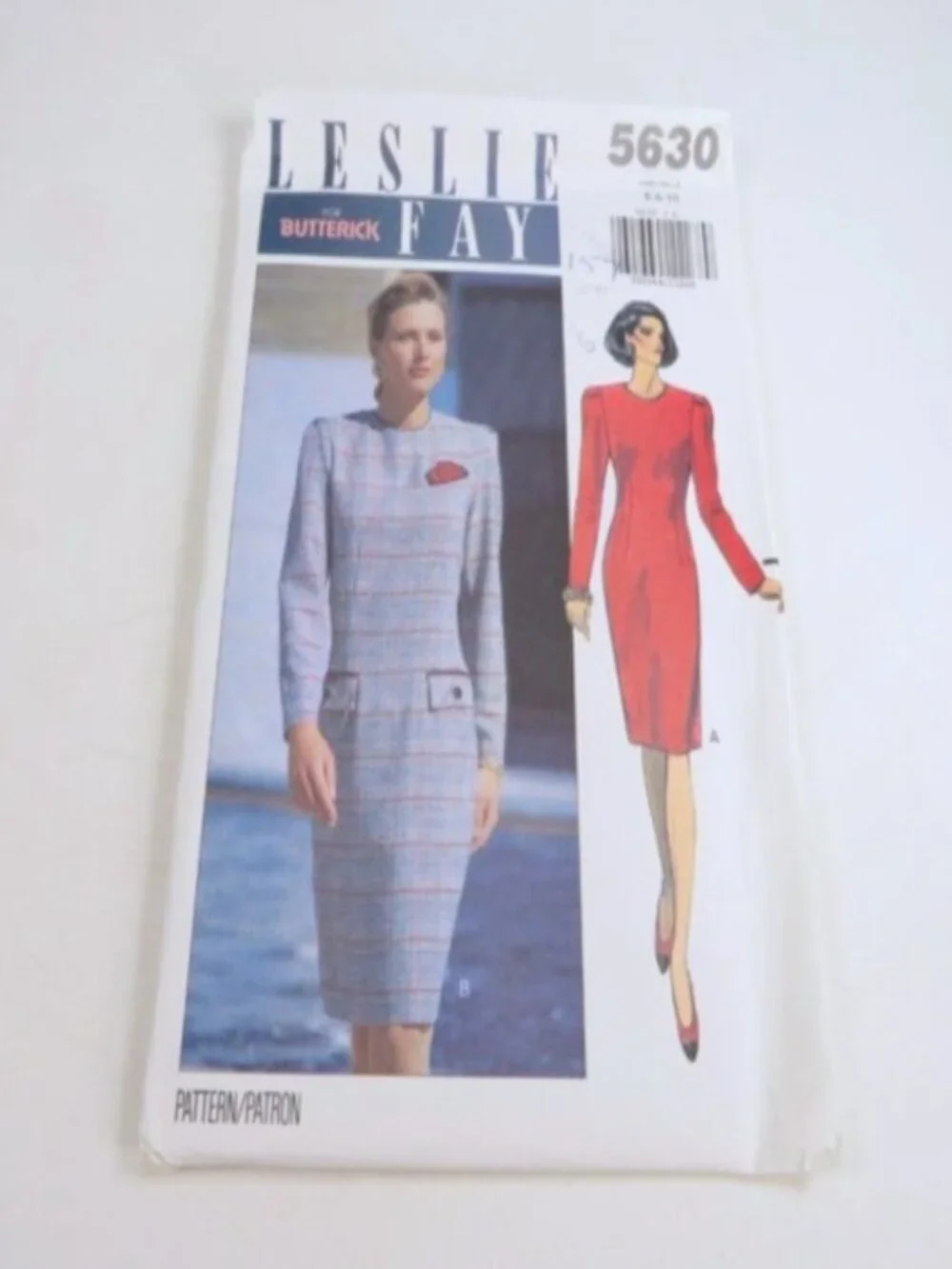 Butterick 5630 | Leslie Fay Designer Petite Sheath Dress | Sizes 6–10 UNCUT